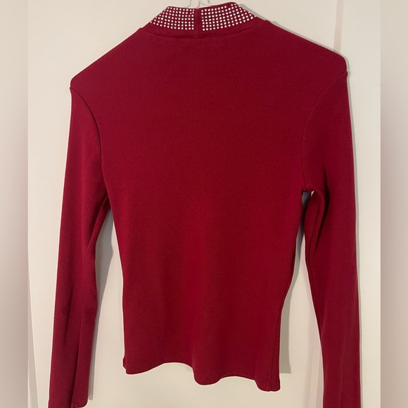 Guess Turtleneck Sweater with Crystal Embellihsments - Picture 2 of 3